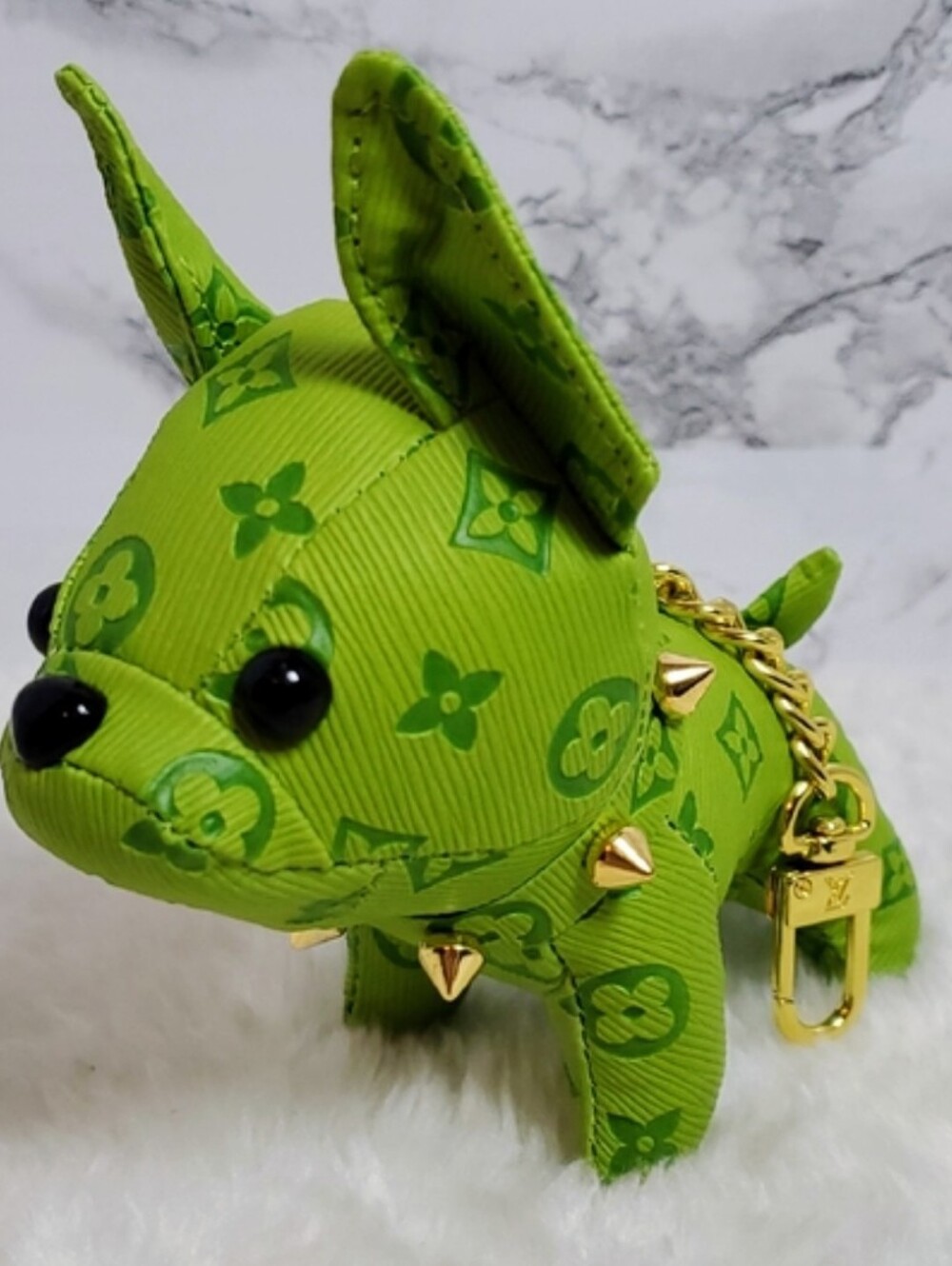 Bag Charm Lime Green New